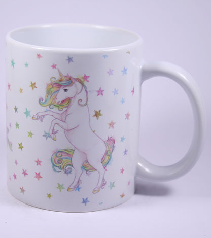UNICORN MUG - GLITTER STARS 2 REARING
