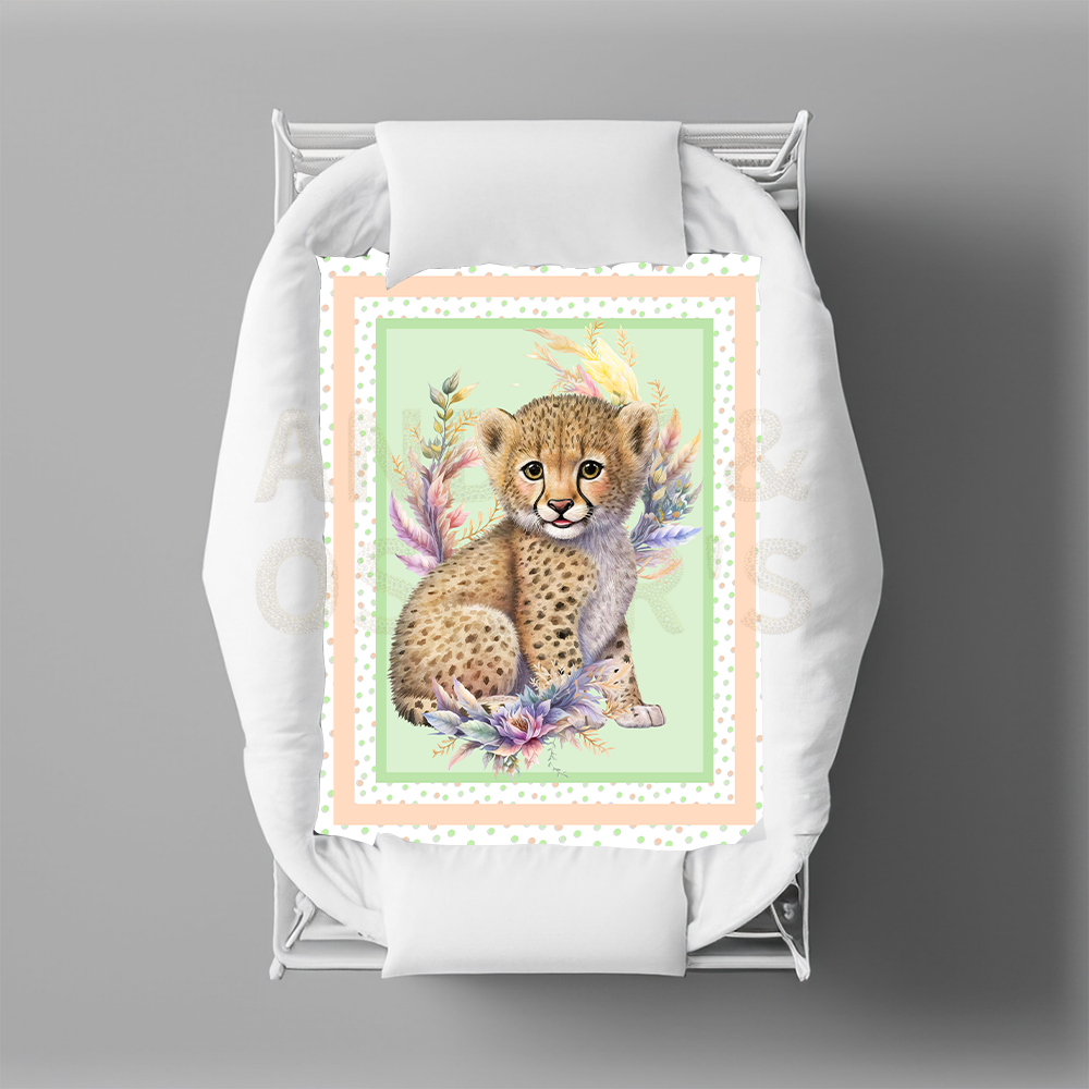 LIMITED EDITION - Bassinet Quilts - JUNGLE ANIMALS (9 Designs)