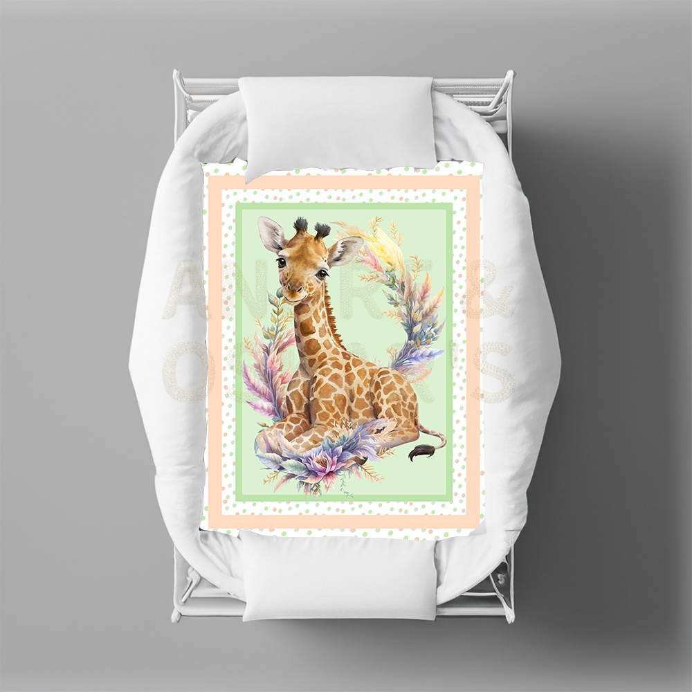 LIMITED EDITION - Bassinet Quilts - JUNGLE ANIMALS (9 Designs)