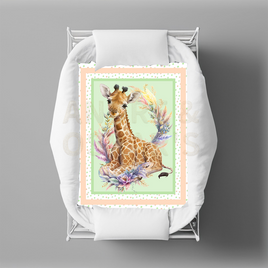 A&O - WILD ANIMALS - Bassinet Quilts - GIRAFFE - AVAILABLE JULY 2023