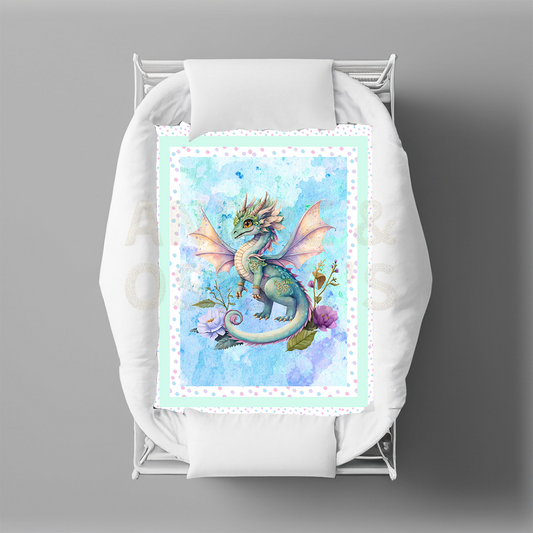 LIMITED EDITION | FAIRY DRAGONS - Bassinet & Cot Quilts (1 OFF Colorways)