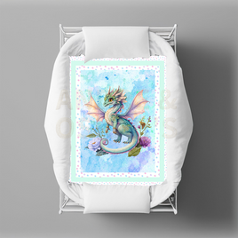 LIMITED EDITION - FAIRY DRAGONS - Bassinet & Cot Quilts (1 OFF Colorways)