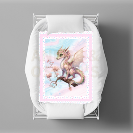 LIMITED EDITION - FAIRY DRAGONS - Bassinet Quilt -  3 Designs -  (1 OFF Colorways)