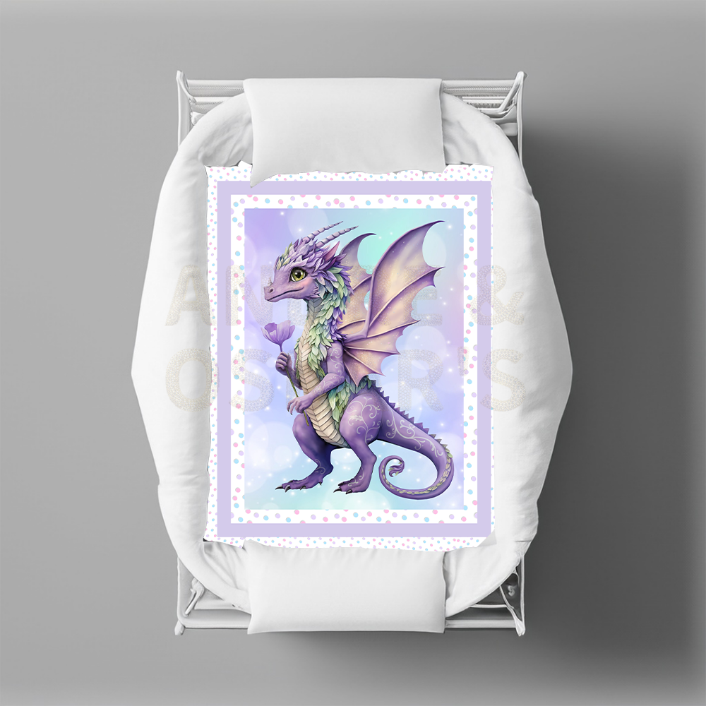 LIMITED EDITION | FAIRY DRAGONS - Bassinet & Cot Quilts (1 OFF Colorways)