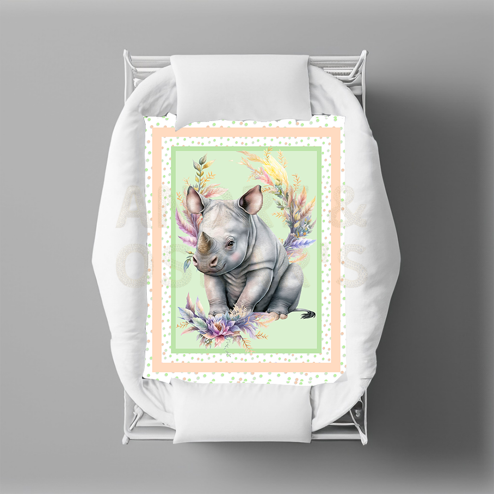 LIMITED EDITION - Bassinet Quilts - JUNGLE ANIMALS (9 Designs)