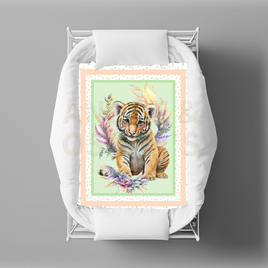 A&O - WILD ANIMALS - Bassinet Quilts - TIGER - AVAILABLE JULY 2023