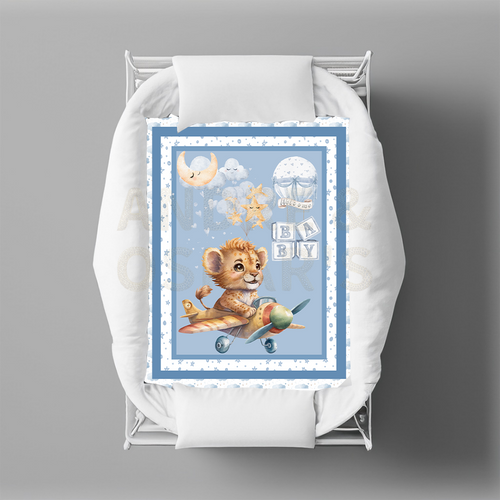 LIMITED EDITION | Bassinet Quilt - LION/PLANE