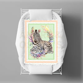 A&O - WILD ANIMALS - Bassinet Quilts - ZEBRA - AVAILABLE JULY 2023