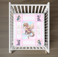 A&O - FAIRY DRAGONS - Cot Quilts - 3 Designs - Available July 2023