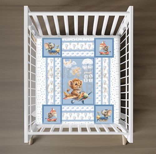 LIMITED EDITION | Cot Quilt - TIGER/PLANE