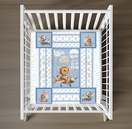 LIMITED EDITION - Cot Quilts - TIGER/PLANE