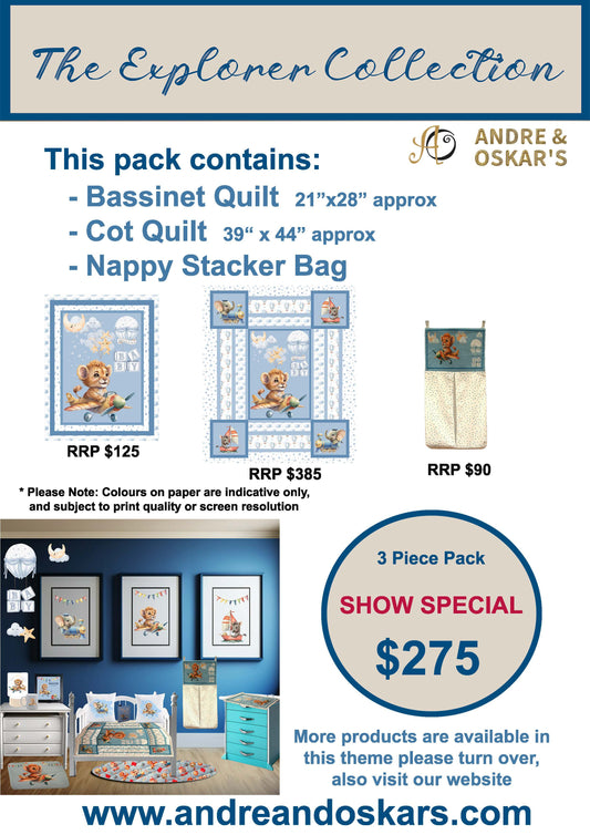 LIMITED EDITION | EXPLORER BUNDLE 3 pce - LION/PLANE