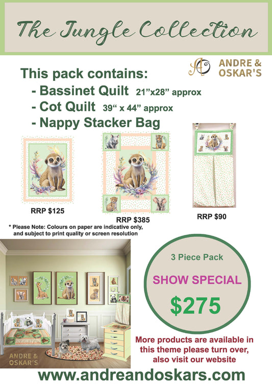 LIMITED EDITION - JUNGLE BUNDLE 3 pce - MEERKAT