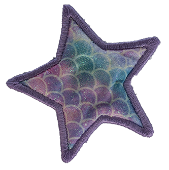 SMALL - Star - Purple Mermaid