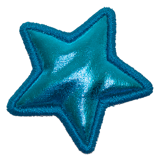 SMALL - Star - Blue Sparkle