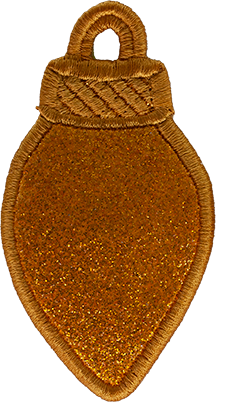 LARGE - Glitter Light Bulbs - Select Colour