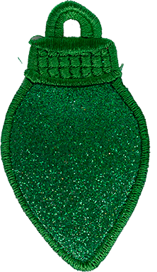 LARGE - Glitter Light Bulbs - Select Colour