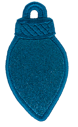 LARGE - Glitter Light Bulbs - Select Colour