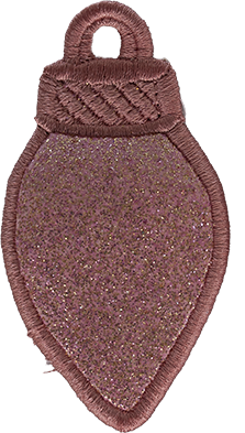 LARGE - Glitter Light Bulbs - Select Colour