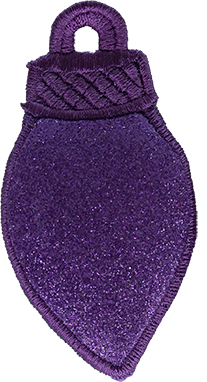 LARGE - Glitter Light Bulbs - Select Colour