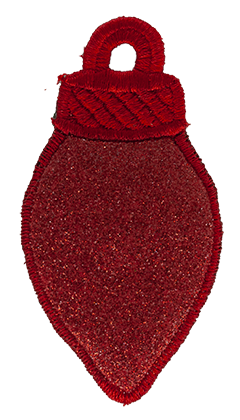 LARGE - Glitter Light Bulbs - Select Colour