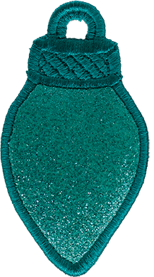 LARGE - Glitter Light Bulbs - Select Colour