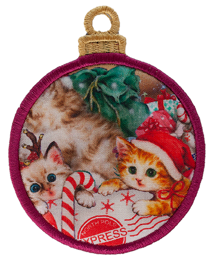 LARGE BAUBLE - ALL OVER CATS