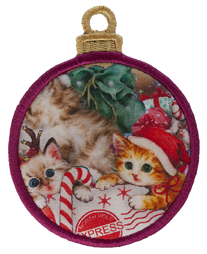 LARGE BAUBLE - ALL OVER CATS