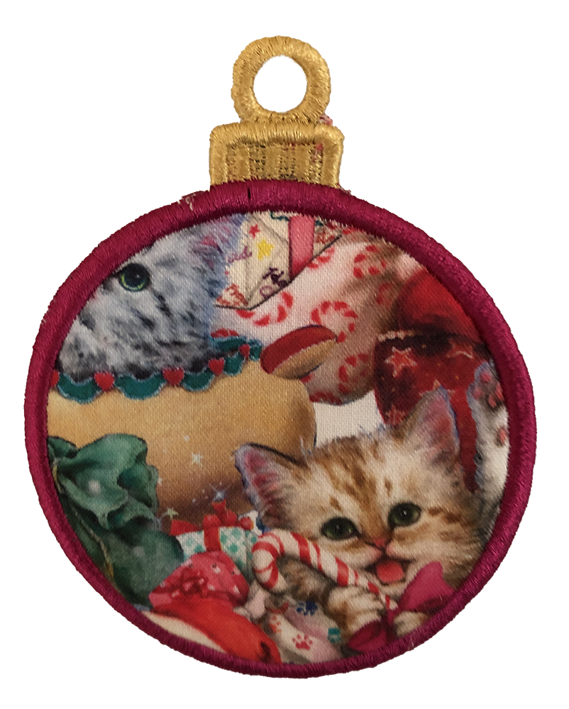 LARGE BAUBLE - ALL OVER CATS