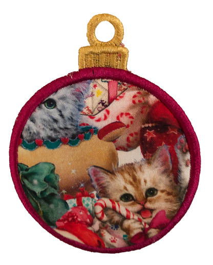 LARGE BAUBLE - ALL OVER CATS