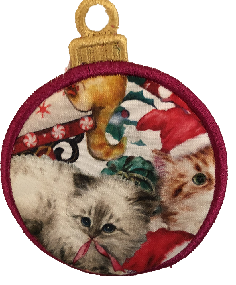 LARGE BAUBLE - ALL OVER CATS