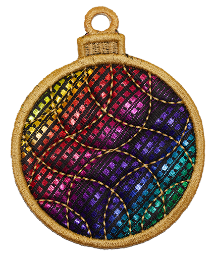 LARGE BAUBLES - Multi-Coloured Squares