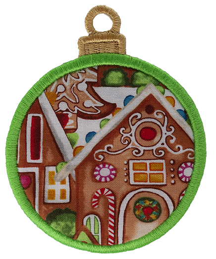 LARGE BAUBLE - GINGERBREAD HOUSE