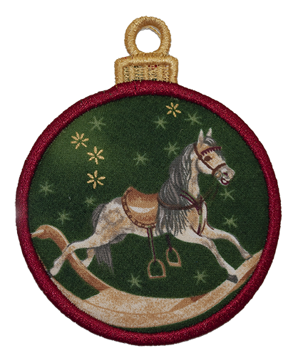LARGE BAUBLE - Rocking Horses