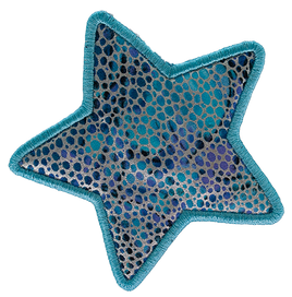 LARGE - Star - Blue Dotty