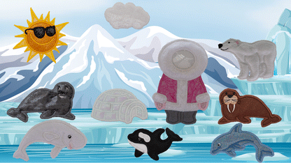 MAGNETS - Ice Adventurer's - (with Insert for your Childs Photo)