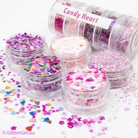 Glitter Girl Candy Heart Collection