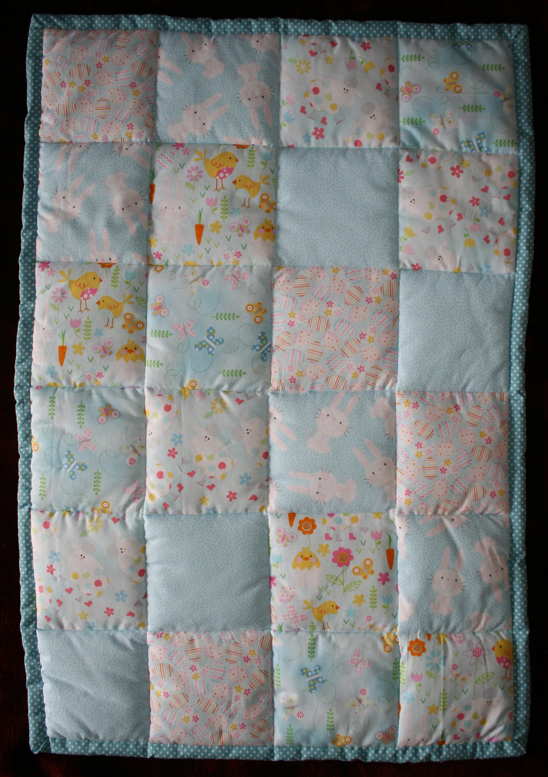 BASSINET QUILT 6 - Bunnies