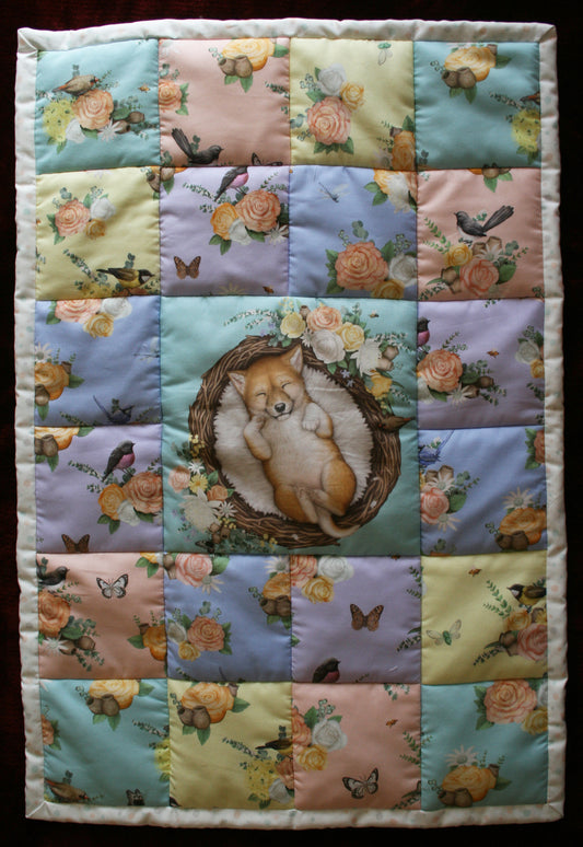 BASSINET QUILT - Sleeping Baby - Dingo