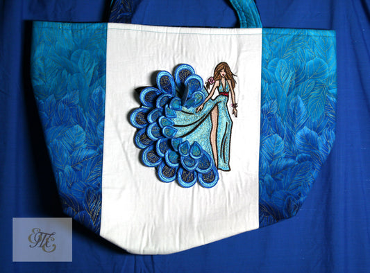 MUM'S QUILTS - Bag / Tote - Blue Lady