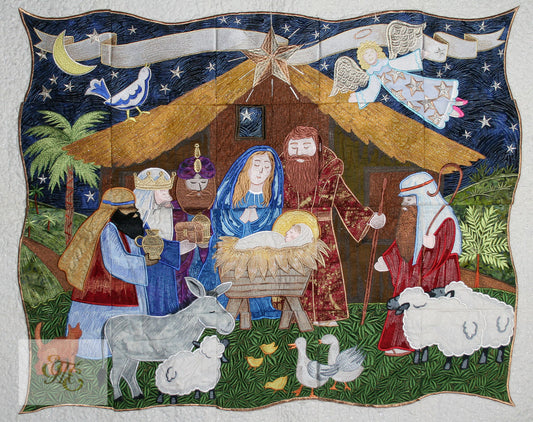 Wall Hanging - Nativity Tile Scene