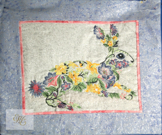 Pillow - Floral Bunny