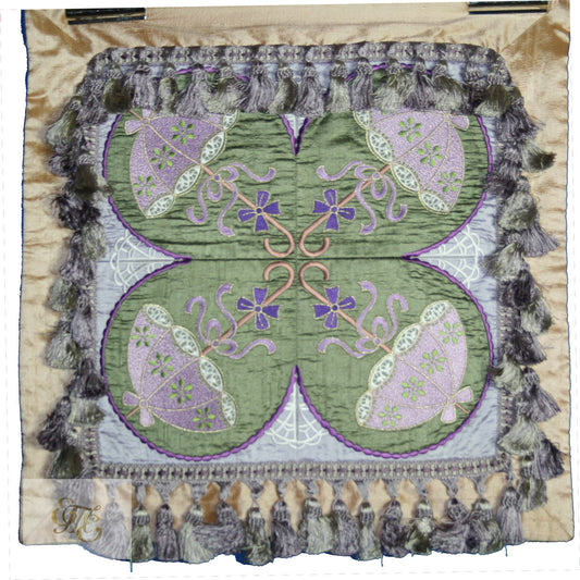 Pillow - Pansies & Parasols