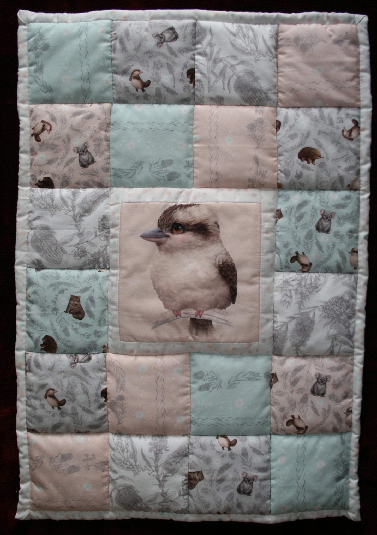 BASSINET QUILT - Australiana - Kookburra