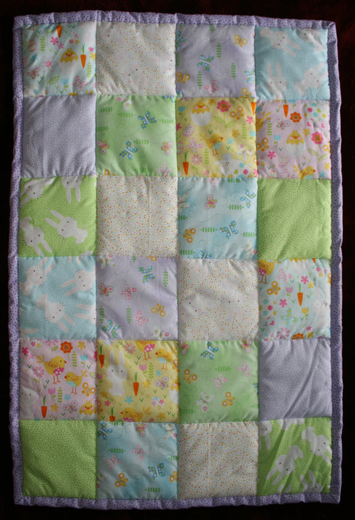 BASSINET QUILT 10 - Bunnies