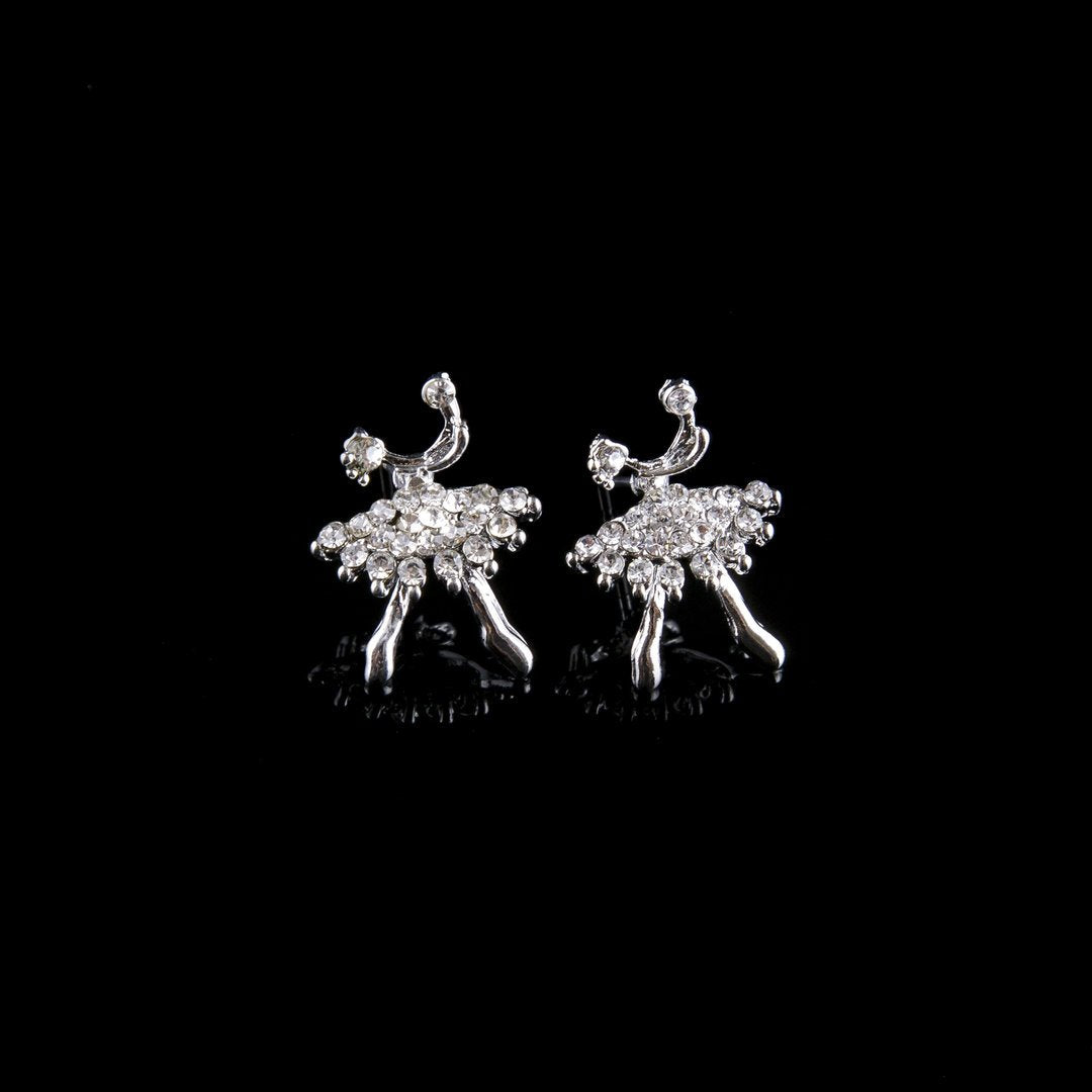 Diamante Ballerina Earrings