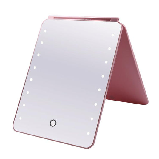 LED Light Up Mirror - Pink